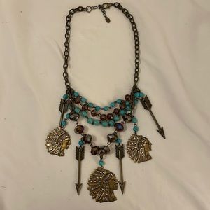 Pink Panache Native American necklace